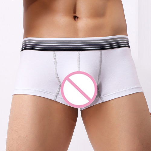 Calzoncillos Tipo Bóxer A Rayas Para Hombre, Con Bolsa Abult