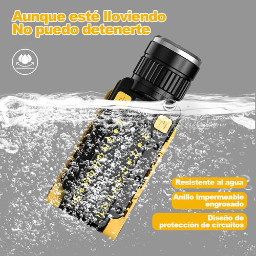 Lampara De Trabajo Led Plegable Con Luces Laterales Practica