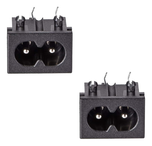Adaptador De Enchufe C8 Ac 250v 2.5a 125v 7a 2 Pines Iec Mód