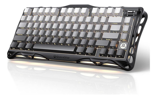 Teclado Gamer Gravastar Mercury K1 Con Bluetooth Y Usb-c