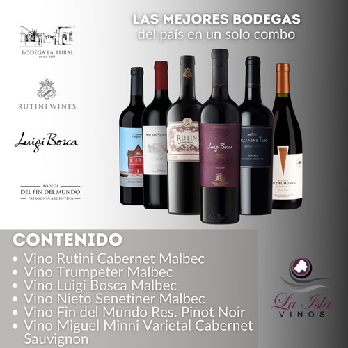 Imagen 3 de 10 de Vino Rutini + Trumpeter + Luigi + Nieto + Fin Del Mundo- Mix
