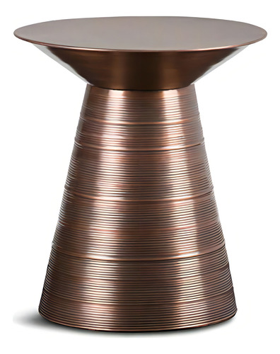 Simpli Home Sheridan Metal Acento Mesa Cobre