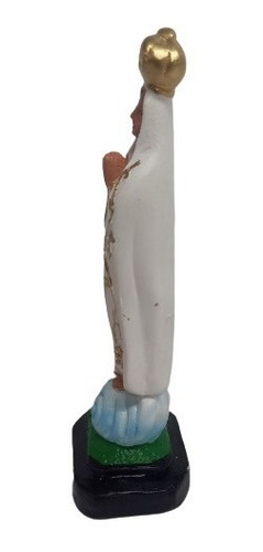 Linda Imagem Nossa Senhora De Fatima Em Gesso Com 20cm - Zp7