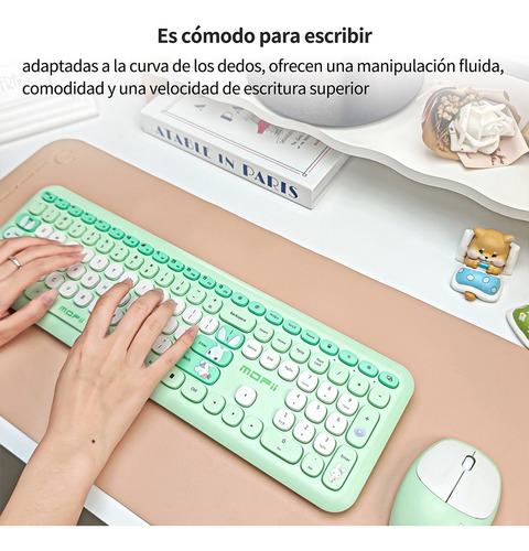 Juego De Teclado Y Ratón Mofii 606pro En Verde