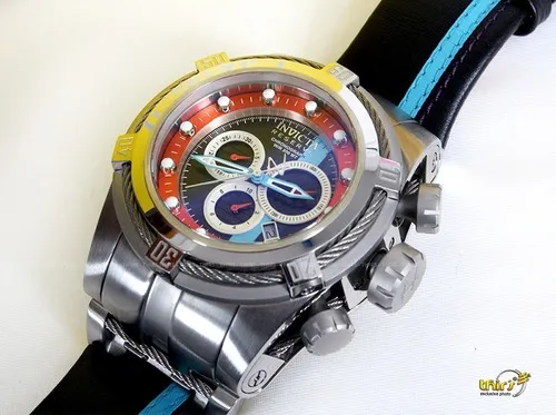 Invicta 26471 Bolt Zeus Reserve Racer 52mm Raro C/ Capacete Cor Da