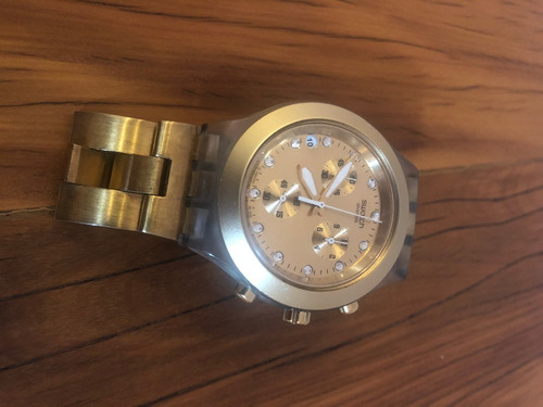 Relógio Swatch Irony Diaphane Dourado