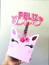 Comprar Cajas Para Cotillón Personalizadas Cajas De Regalo Unicornio