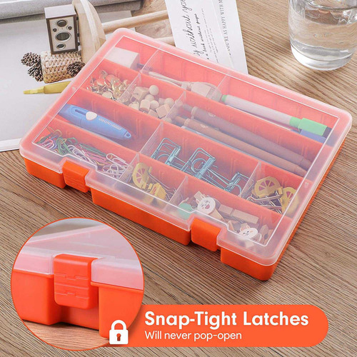 Caja Organizadora De Plástico Con Separadores Ajustables, 36