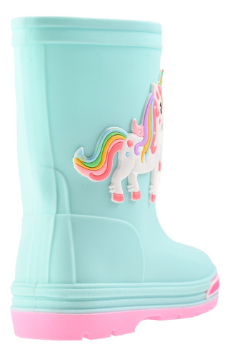 Botas Para Niña Lluvia Impermeables Antiderrapante Hule
