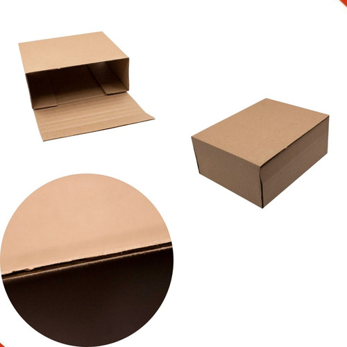 Kit Com 10 Caixas De Papelão Montável Para Livros 26x19x03