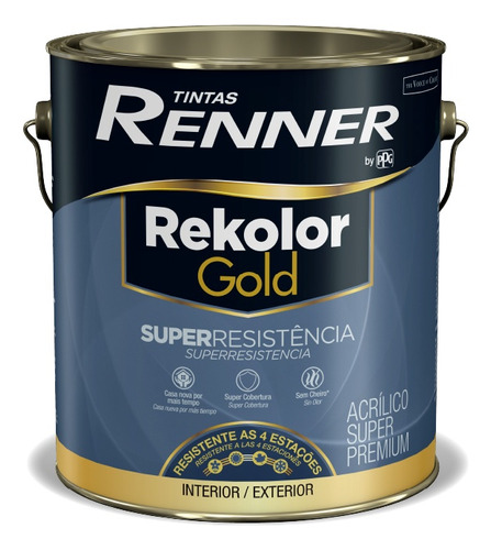 Pintura Rekolor Gold Super Resistente Renner Ext/int 3,2lts