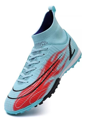 Botas De Fútbol Altas Antideslizantes Tf Talla 32-44