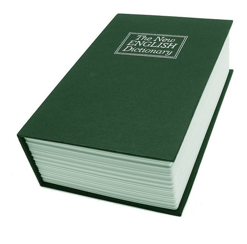Imagen 1 de 2 de Caja Fuerte Simulada Libro Cofre Porta Valores 270x200x68mm