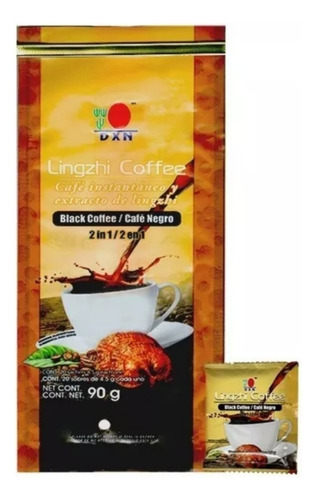 Lingzhi Coffee 2 En 1 Dxn Sin Azúcar Y Con Ganoderma Lucidum