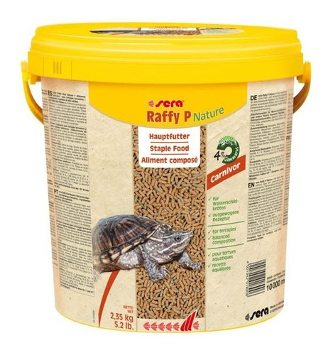 Sera Raffy P Balde 10l - 2.35kg Alimento Para Tortugas - Ar