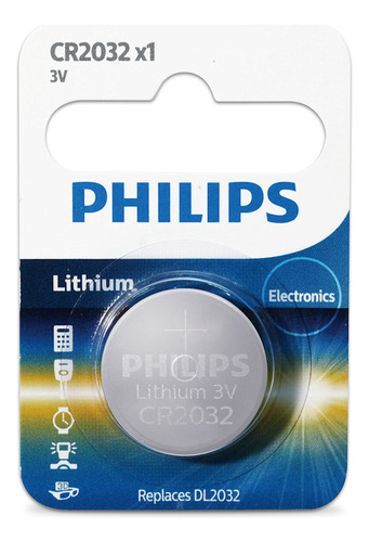 Pila Bateria Cr2032 Philips Litio Lithium Reloj 3v