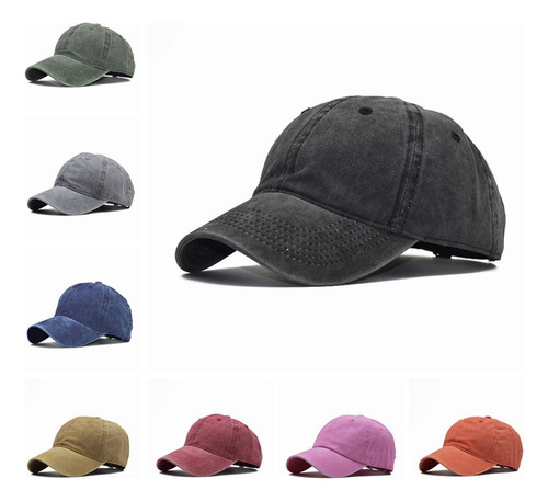 Gorra De Béisbol Unisex Ajustable De Algodón