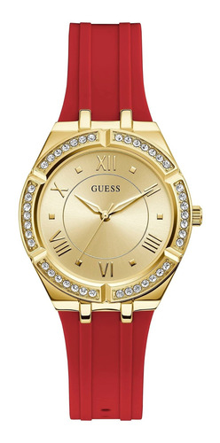 Reloj Mujer Guess Gw0034l6 Cuarzo 36mm Pulso Rojo En