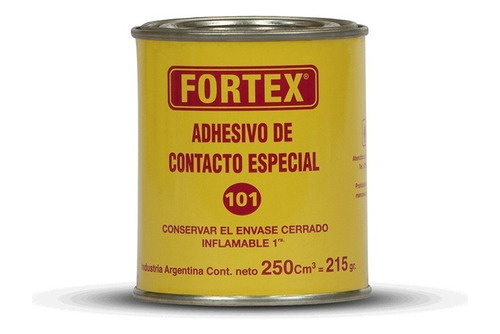 Cemento Adhesivo Contacto Especial C 101 0,25 Kg Fortex Mm