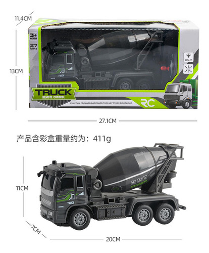 Nuevo Caminhão Elétrico Rc 1:32 Rc Carro Guindaste De