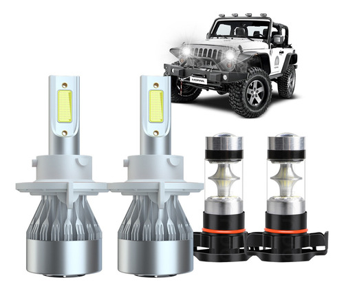 Bombillas Led Antiniebla Para Jeep Wrangler 2010-2019