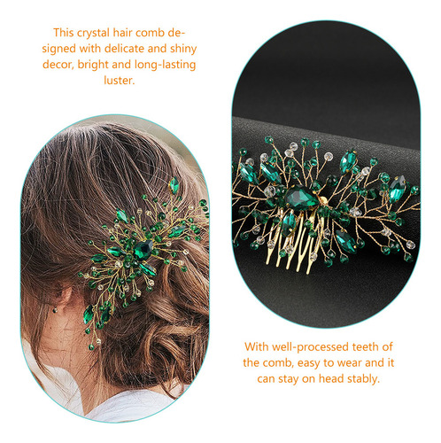 Peineta De Cristal Para Novia, Accesorios Para Tocados De Bo
