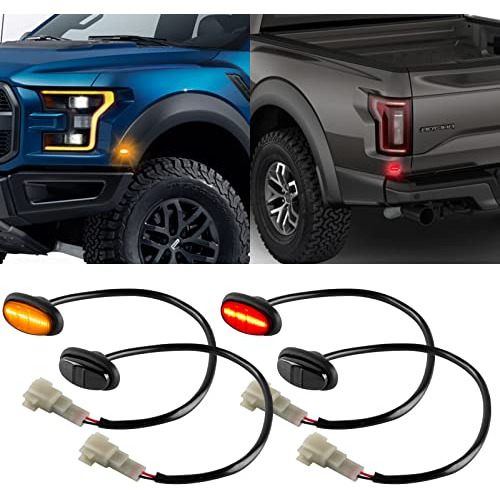 Conjunto De 4 Luces Laterales De Guardabarros Led, 2 Lu...