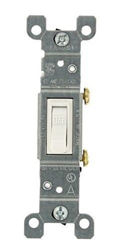 Leviton 1451-2wm 15 Amperios, 120 Voltios, Interruptor Silen