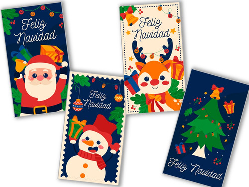 Etiquetas Tag Toppers Stickers Feliz Navidad Imprimibles 11