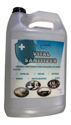 Liquido Sanitizante Certificado Para Maquina De Humo Luxin 