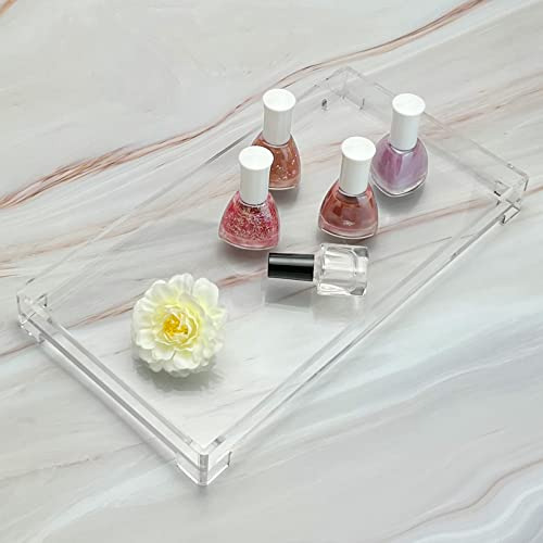 Bandeja De Almacenamiento Rectangular De Acrílico Para Baño