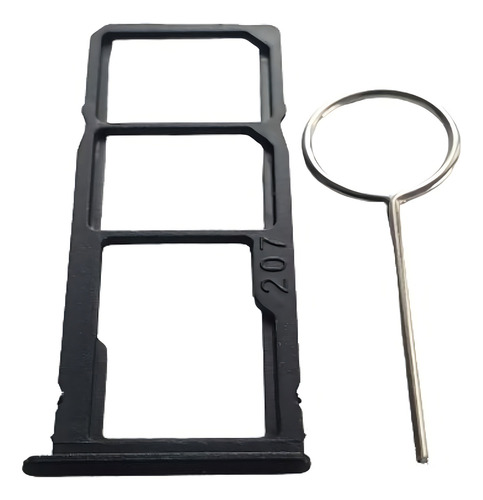 Gaveta Bandeja Chip Slot Sim Card Galaxy A21s A217 Cor Preto