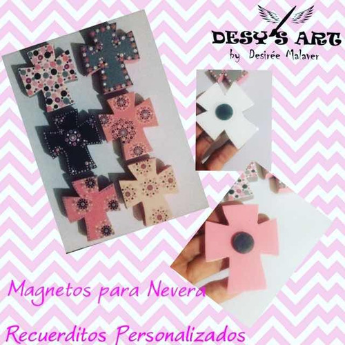 Imagen 1 de 8 de Crucifijos Cruces Imán Recuerdos Mdf Exclusivos Desys Art