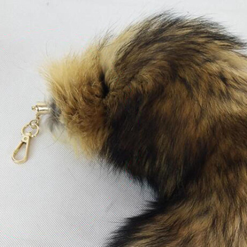 40cm Cauda Chaveiro Chaveiro Saco Artificial Bolsa Pingente