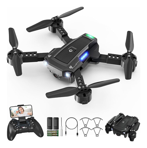 Attop Mini Drone Con Cámara - 1080p Hd Fpv Cámara Drone Para