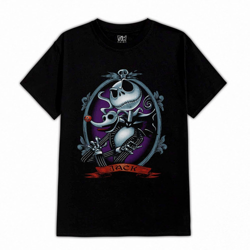 Jack Skellington Extraño Mundo De Jack 395 Cine Polera Dtf