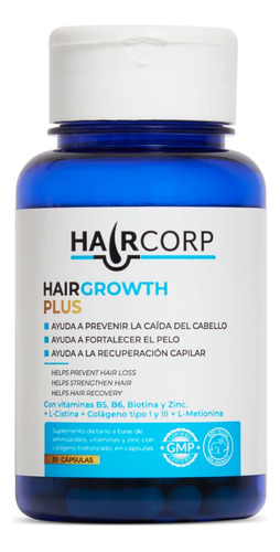 Hairgrowth Plus 30 Comp. Suplemento Anticaida Y Crecimiento Del Cabello detiene la caida
