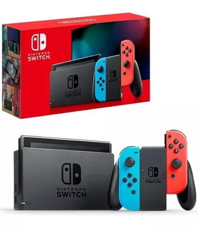 Consola Nintendo Switch Caja Roja Joycon Neon