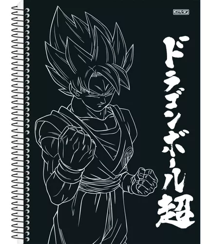 Kit 4 Cadernos Goku Dragon Ball Super Espiral Universitário Cor Colorido
