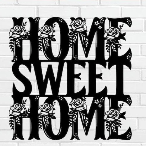 Home Sweet Home - Cuadro Decorativo Mdf 3mm -