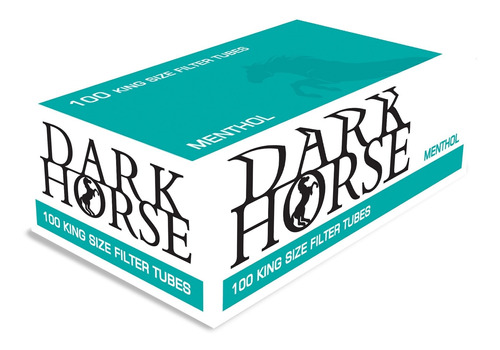 Filtros Tubos Dark Horse Menthol 100 Uni