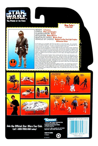 Star Wars Power Of The Force Red Han Solo Hoth Gear
