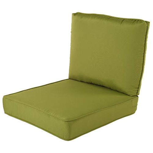 All- Weather Patio Chair Deep Seat And Back Cushion, 2 ...
