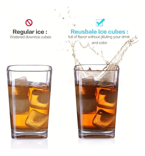 24 Cubitos De Hielo Reutilizables Para Bebidas, Cubitos De
