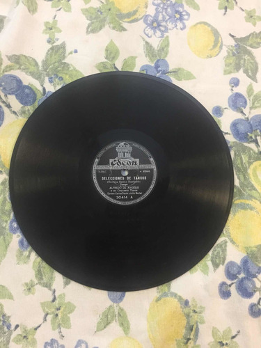 Disco De Pasta Alfredo De Angelis Tango 78 Rpm 30414 (Usado)
