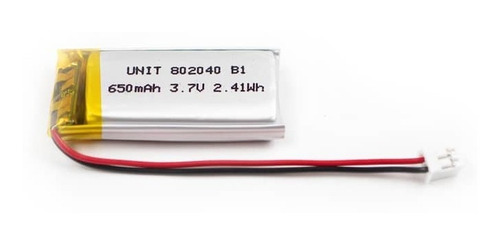 5 Piezas Batería Recargable Lipo 3.7v 650ma 802040