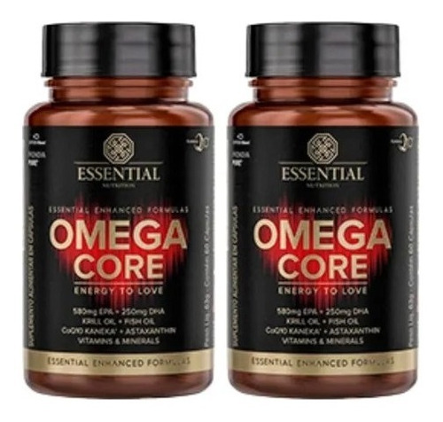 Kit 2 Ômega Core Energy Coq10 Ômega 60 Cápsulas - Essential