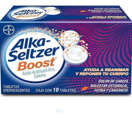 Alka Seltzer tabletas efervescentes boost caja con 10 tabletas