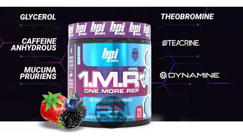 One More Rep Pre Work Bpi Sports 25 Srv Sabor Berry Swole