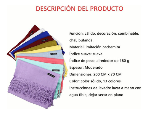 Para Pashmina Chalina Mayoreo Boda Bautizo Liso Moda